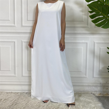Robe Longue Sans Manches – Élégance & Confort